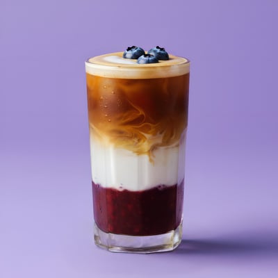 Blueberry iced coffee